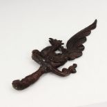 Indisches Messerfigürliche Vogelform, Bronze, Alterssp., L ca. 32cmMindestpreis: 30 EUR