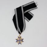 Abzeichen - PreußenPour le Mérite Orden, bis 1918/ militärische Klasse, mit Band, gute Replik,