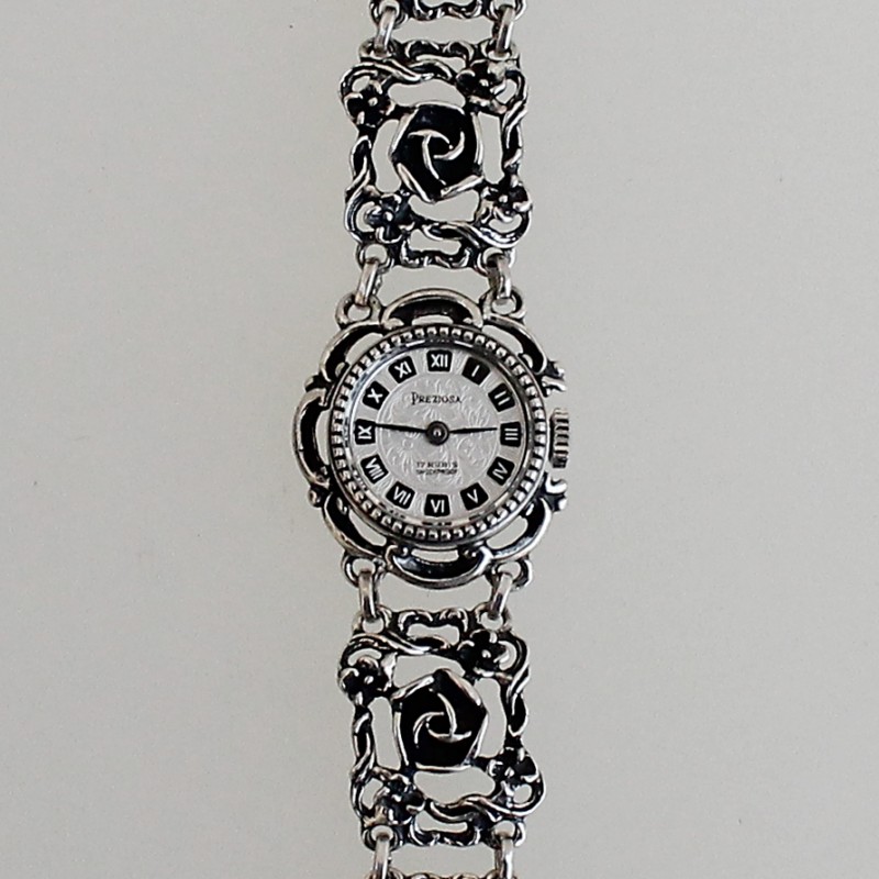 Damenarmbanduhr - PreziosaSi 835, Gehäuse, rundes Zifferblatt, Dca.1,8cm, Shockproof, filigran