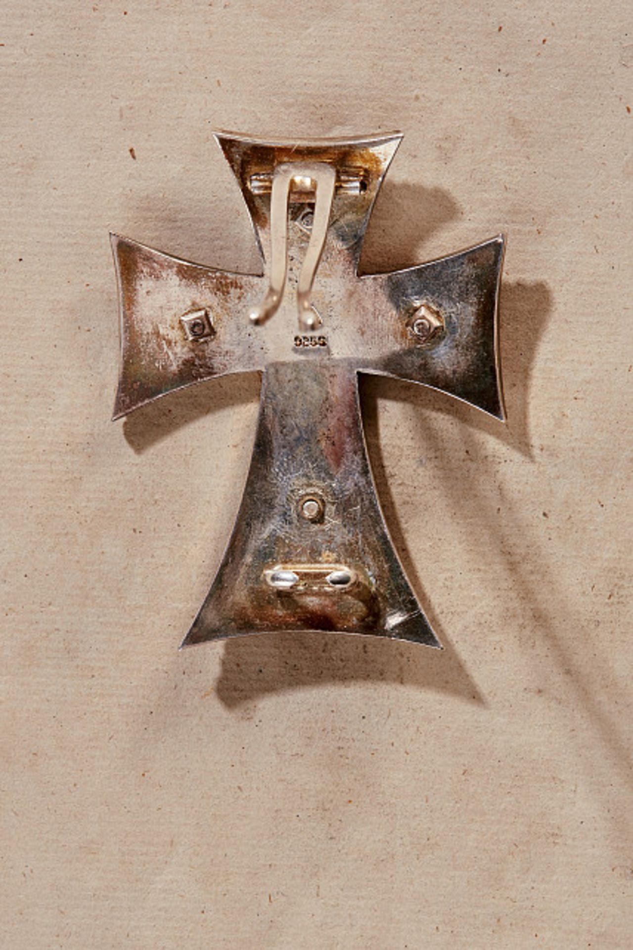 DÄNEMARK - DANEBROG-ORDEN : Bruststern zum Kommandeurkreuz.Silber und emailliert, die aufgelegte - Bild 2 aus 2