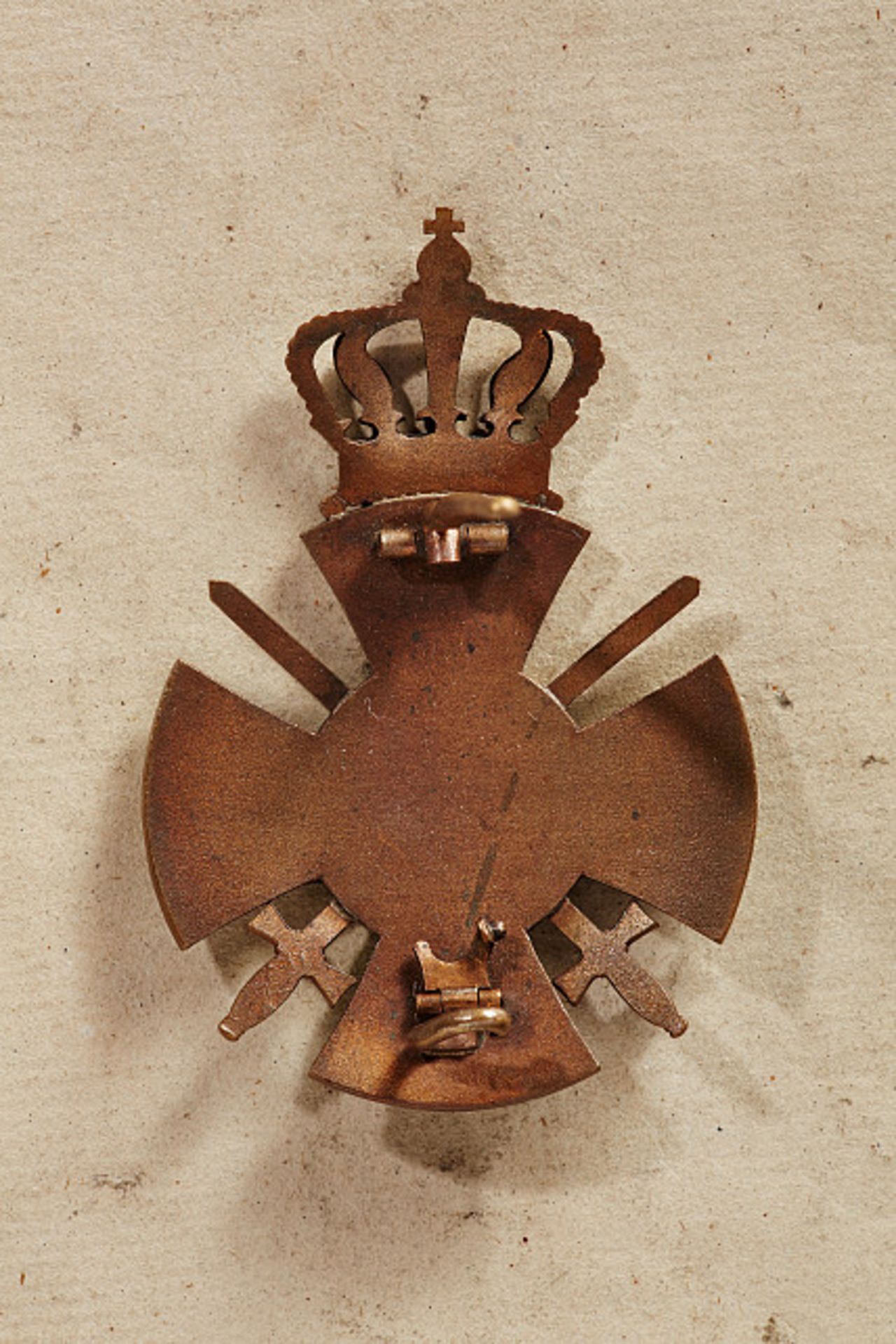 KÖNIGREICH WÜRTTEMBERG - FRIEDRICHS-ORDEN : Wilhelmskreuz mit Krone und Schwertern.Bronze. An - Bild 2 aus 2
