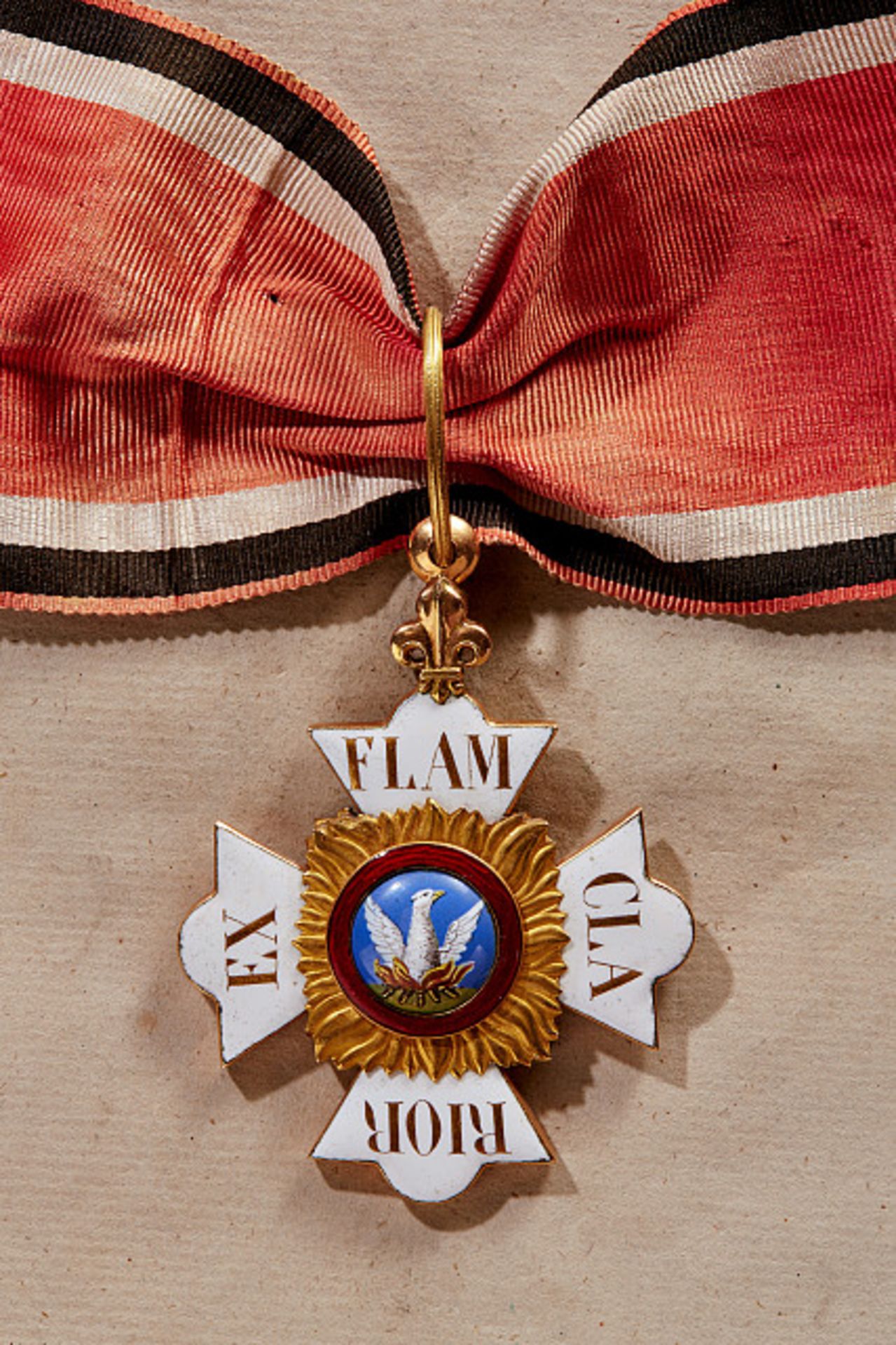 FÜRSTENTUM HOHENLOHE - FÜRSTLICH HOHENLOHESCHER HAUS- UND PHÖNIX-ORDEN : Kommandeurkreuz.Gold und