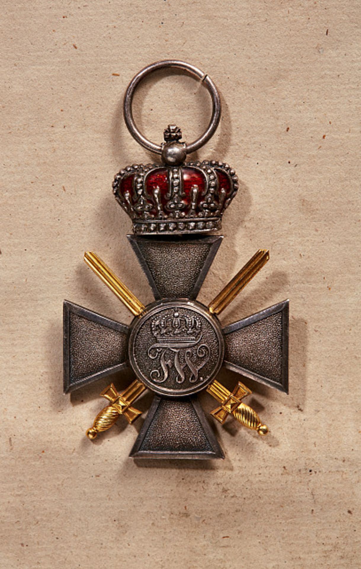 KÖNIGREICH PREUSSEN - ROTER-ADLER-ORDEN : Kreuz 4. Klasse mit Krone und Schwertern.Silber, das - Bild 2 aus 2