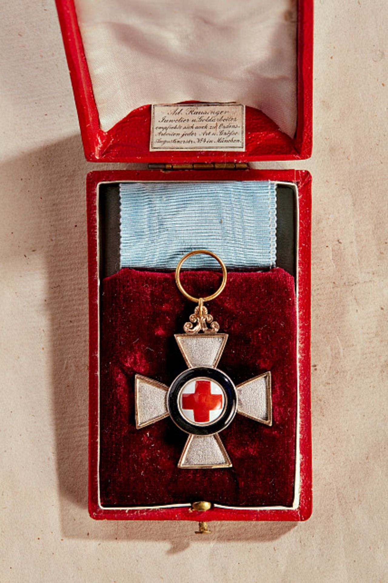 KÖNIGREICH BAYERN - EHRENZEICHEN : Verdienstkreuz für 1870/71.Silber, teilweise Gold und Emaille, am