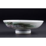 Schälchen China um 1900/Small Bowl China about 1900  Porzellan, filigran mit Landschaftsmalerei