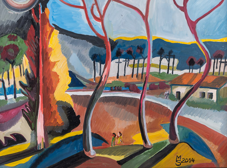 Michael Steinpichler (XX-XXI)  "Spring Time"  Gemälde Öl/Leinwand/Malkarton, 60 cm x 80 cm,