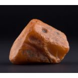 Naturbernstein/ Natural Amber  butterscotch, 8,5 cm x 8 cm x 5 cm, Gewicht ca. 242 g./  weight circa