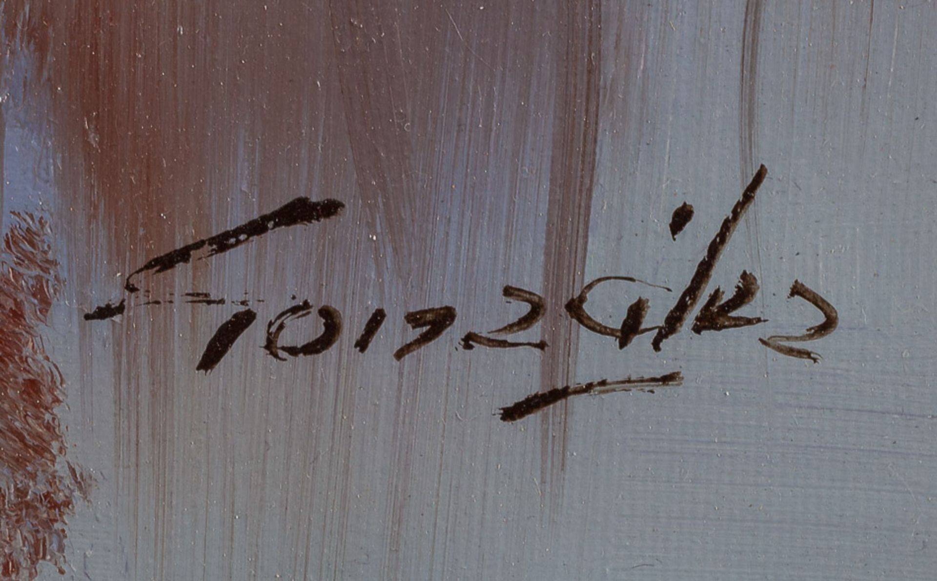 R.Gonzales 20. Jhd."Waldsee im Herbst"
Gemälde Öl/Leinwand, 64 cm x  90 cm, gerahmt,
rechts unten - Image 2 of 3