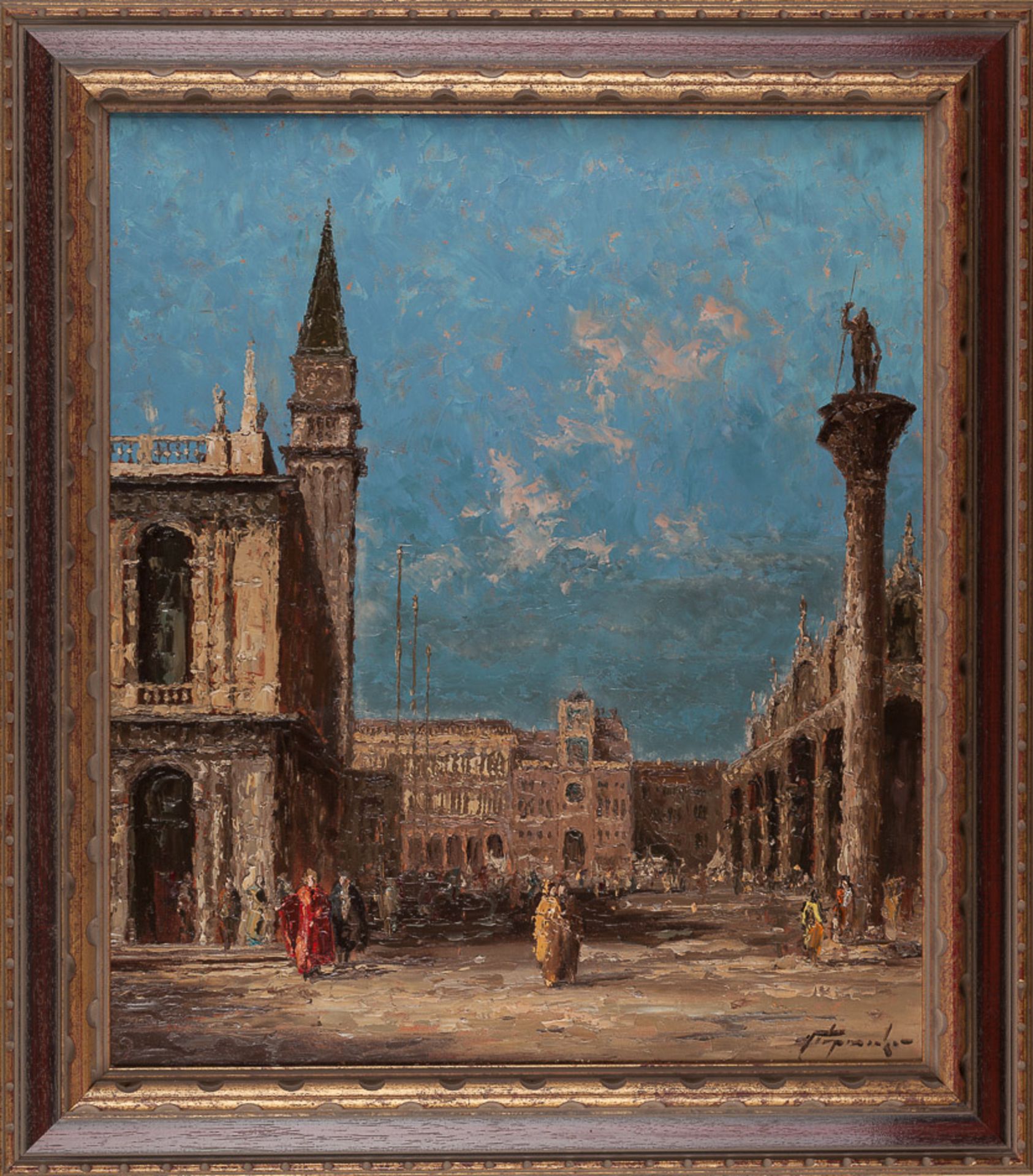 Willy JÄGER (1912-1981)"Markusplatz in Venedig"
Gemälde Öl/Leinwand, 68,5 cm x 59 cm, gerahmt, - Image 2 of 4