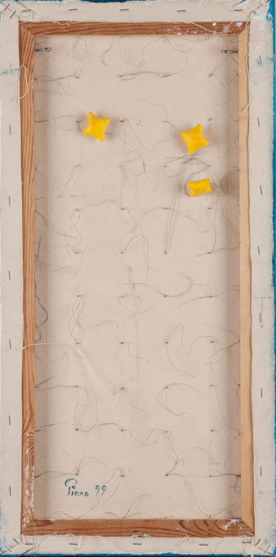 Marco Piono 20. Jhd."Komposition Gelb auf Blau, 3D Art"
Gemälde, Acryl Leinwand, 70,5 cm x 34,5 - Image 2 of 3