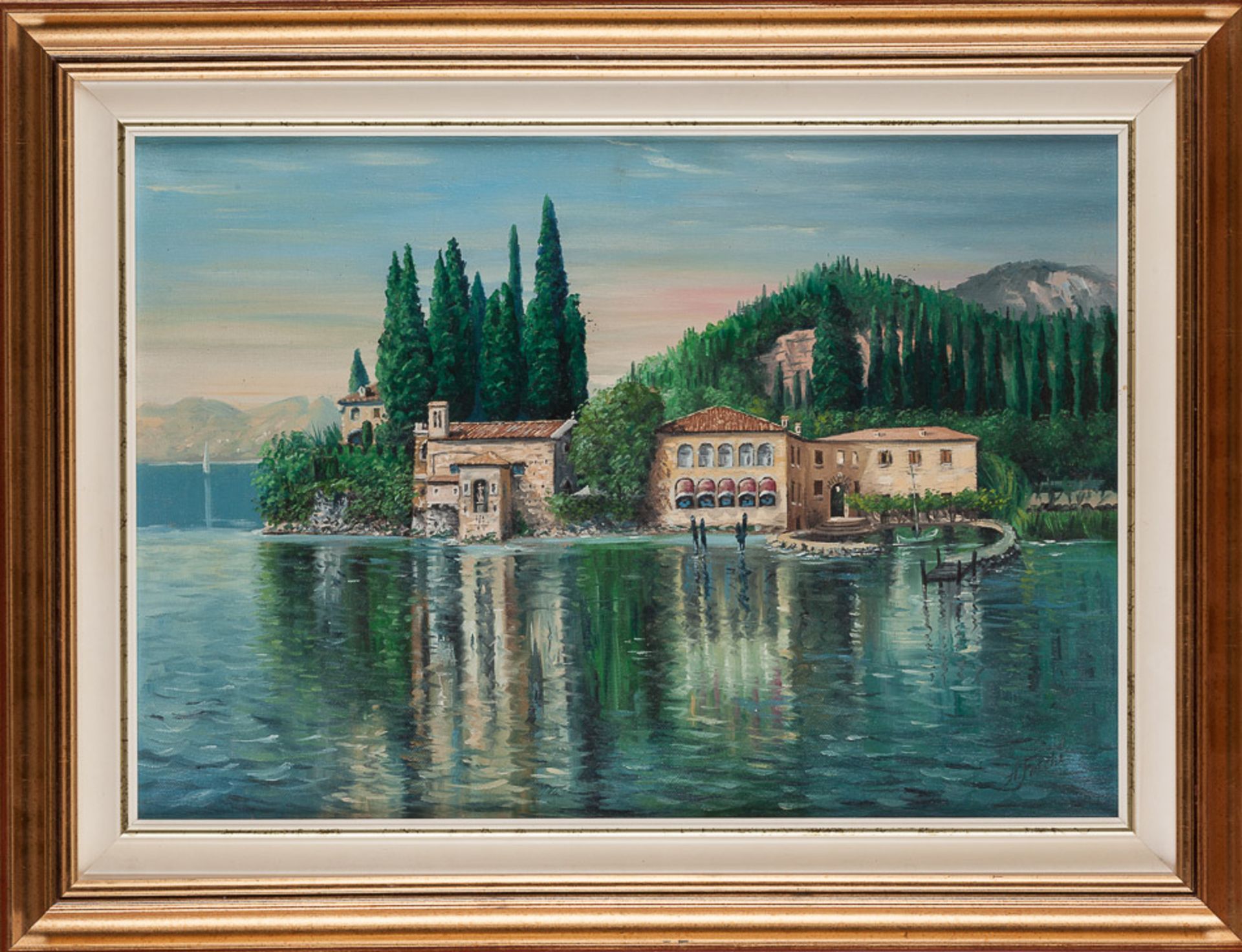 A.Foschi 20. Jhd."Südliche Landschaft"
Gemälde Öl/Leinwand, 35 cm x 50 cm, gerahmt,
rechts unten