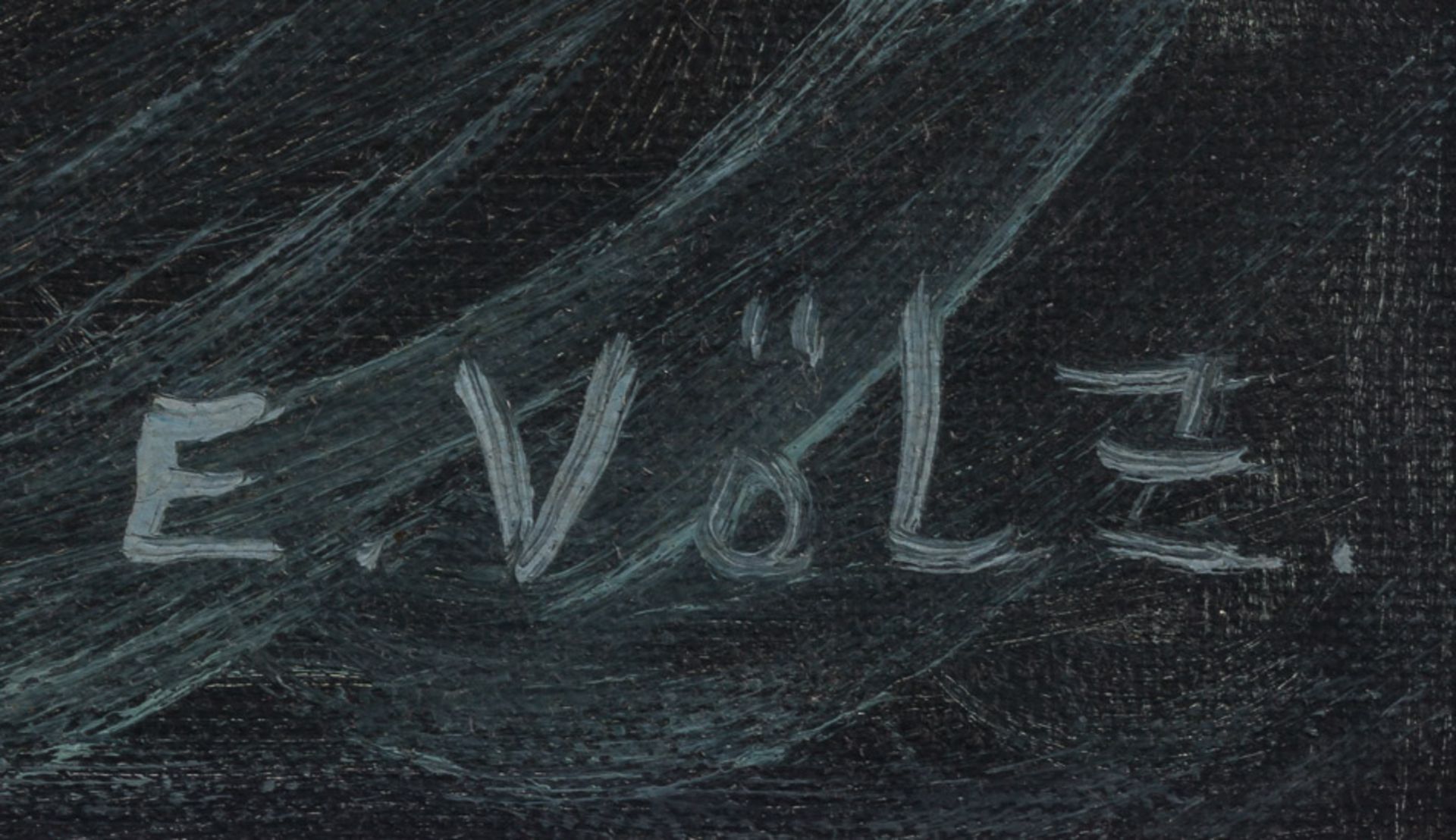 Edmund Völz (1902-1972)"Segelschiff auf Hoher See"
Gemälde Öl/Leinwand, 69 cm x 79 cm, gerahmt, - Image 4 of 5