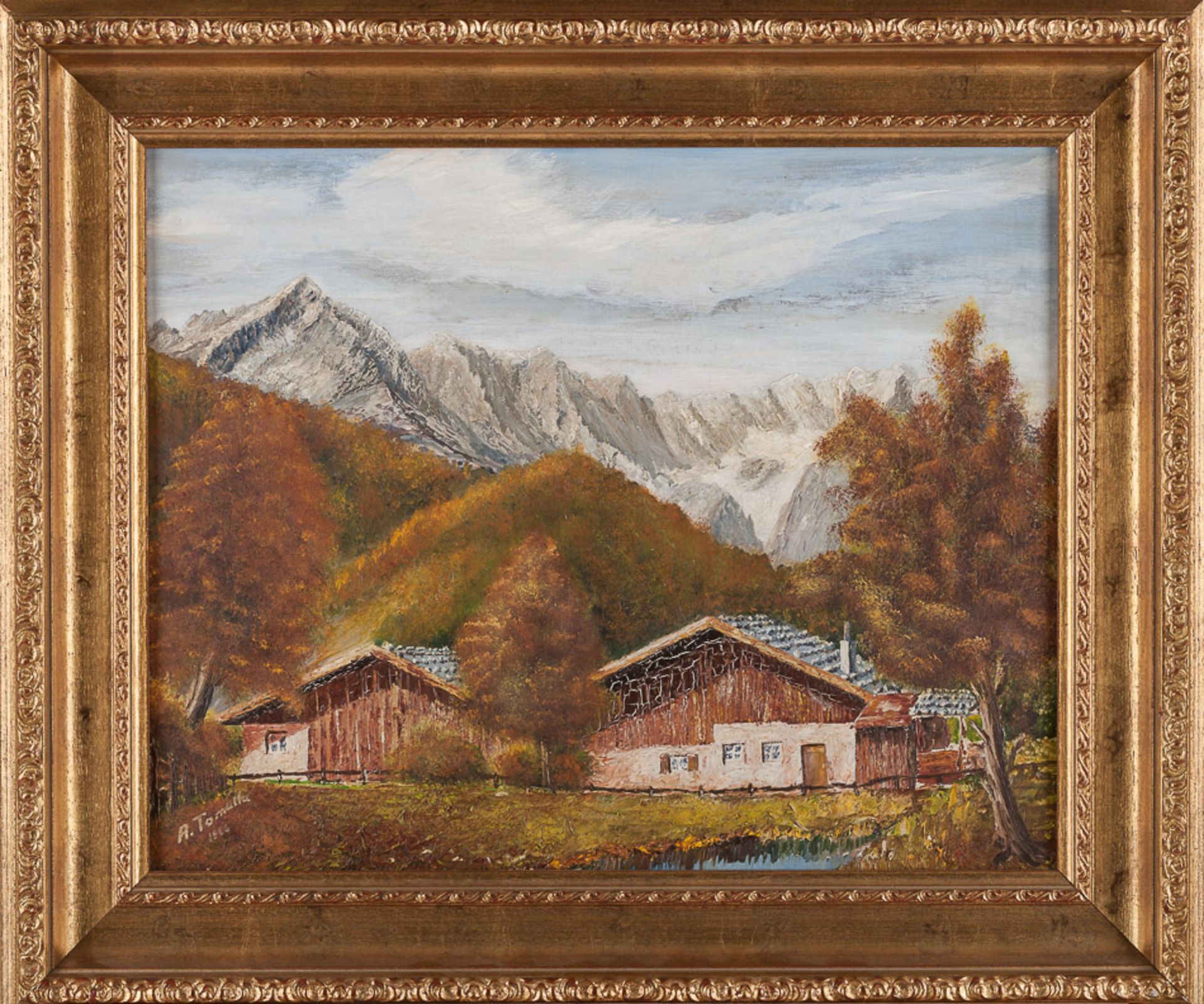 A.Tomalla 20. Jhd."Gebirgslandschaft"
Gemälde Öl/Holz, 40 cm x 50 cm, gerahmt,
links unten signiert - Image 2 of 4