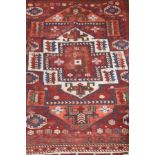 alter Orientalischer Teppich / Old oriental carpethandgeknüpft, ca. 220 cm x 167 cm /
tied by