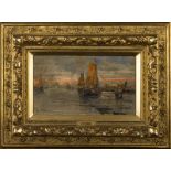 Henri FABRE (1880-1950)"Fischerboote an der Küste auf ruhiger See"
Gemälde Öl/Leinwand, 18,5 cm x