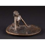 unbekannter Bildhauer des 19./20. Jhd. / Unidentified sculptor 19th/20th century"Schale mit Nixe"