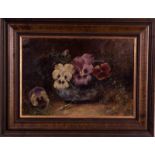 Jan BLEYS (1868-1952)"Stiefmütterchen"
Gemälde ÖL/Leinwand, 27,5 cm x 29,5 cm,
rechts unten signiert