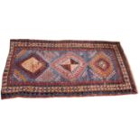 alter Orientalischer Teppich / Old oriental carpethandgeknüpft, ca. 200 cm x 113 cm /
tied by
