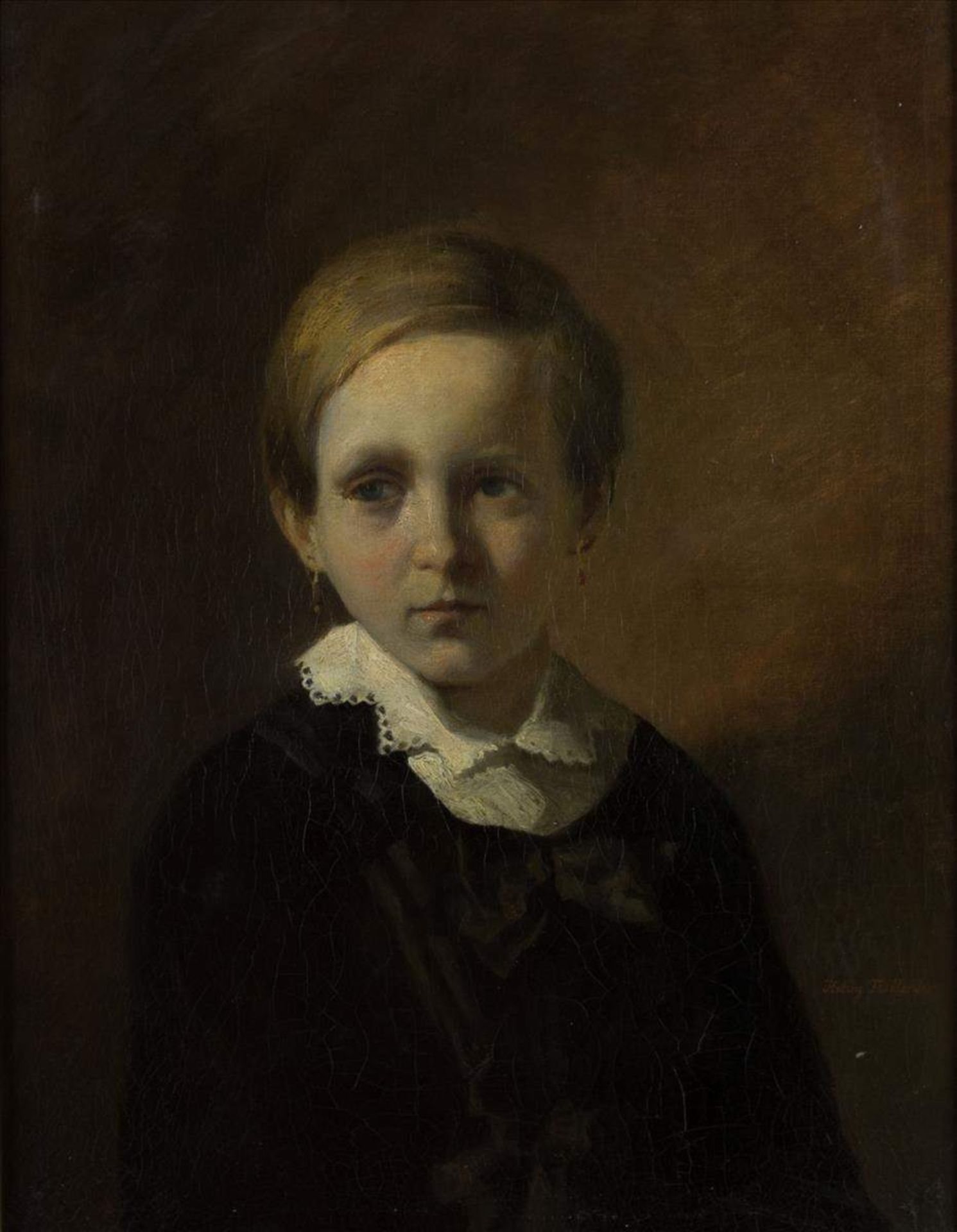 Hedwig FRIEDLÄNDER (1863-1945)"Kinderportrait"
Gemälde Öl/Leinwand, 56 cm x 43 cm,
rechts unten