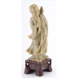 Speckstein Schnitzerei Asien / Soapstone carving, AsiaH: 20 cmMindestpreis: 30 EUR