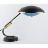 Mid-Century Messing Schreibtischlampe von Ferdinand Solére, 1950er / Brass desk lamp from