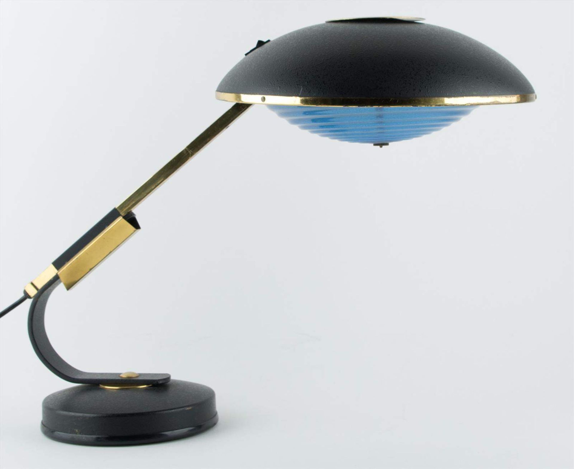 Mid-Century Messing Schreibtischlampe von Ferdinand Solére, 1950er / Brass desk lamp from