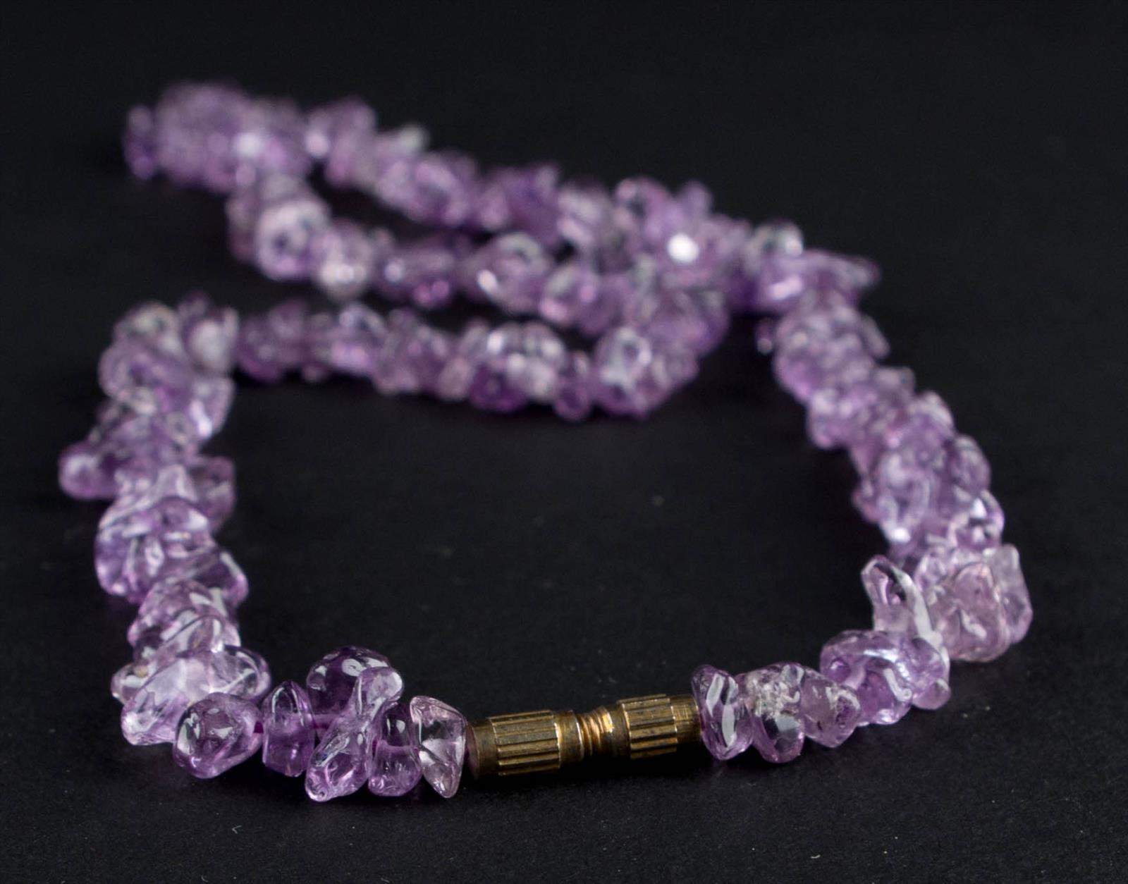 Kette mit Amethisten / Necklace with amethystsL: ca. 44 cm - Image 3 of 3