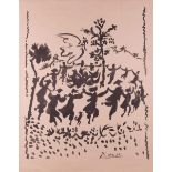 Pablo PICASSO (1881-1973)"Ohne Titel"
Grafik-Multiple, Lithografie, 65,3 cm x 50,3 cm,
im Stein