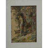 Julius Seyler (1873-1955)"Adam und Eva"
Gemälde Öl/Pappe, 29,5 x 20,5 cm,
unten rechts signiert ,