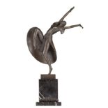 signiert Chiparus / signed Chiparus"Orientalische Tänzerin"
Skulptur-Volumen, Bronze, H: 46 cm,