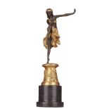 Bildhauer des 20. Jhd. / Sculptor 20th century"Orientalische Tänzerin"
Skulptur-Volumen, Bronze,