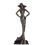 Künstler des 20. Jhd. Art Deko / 20th century artist Art Deco"Dame im Ballkleid"
Skulptur-Volumen,