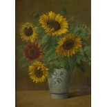 Walter GEWECKE (1867-1948)"Sonnenblumen"
Gemälde Öl/Holz, 65 cm x 47 cm,
seitlich rechts unten