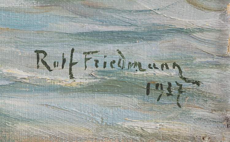Rolf FRIEDMANN (1878-1957)"Hamburger Hafen"
Gemälde Öl/Leinwand, 52 cm x 66 cm,
rechts unten - Image 4 of 5