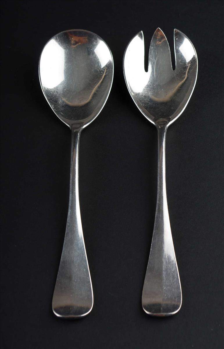 Konvolut Besteck Wellner / Convolute silverware, Wellnerversilbert, 53 teilig, 6 kleine Löffel, 2 - Image 6 of 12