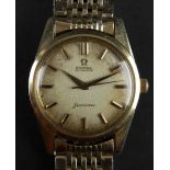 Omega Seamaster Automatic Gold Plate  Swiss Vintage Men's WatchDie Uhr läuft, Die Uhr zeigt