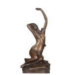 signiert Moren / signed Moren"Sitzender weiblicher Akt"
Skulptur-Volumen, Bronze, H: 19,5 cm /
"