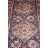 alter Orientalischer Teppich / Old oriental carpethandgeknüpft, ca. 252 cm x 142 cm, etwas