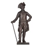 Johan Gottfried SCHADOW (1764-1850)"Der Alte Fritz"
Skulptur-Volumen, Bronze, H: 41 cm,
in der