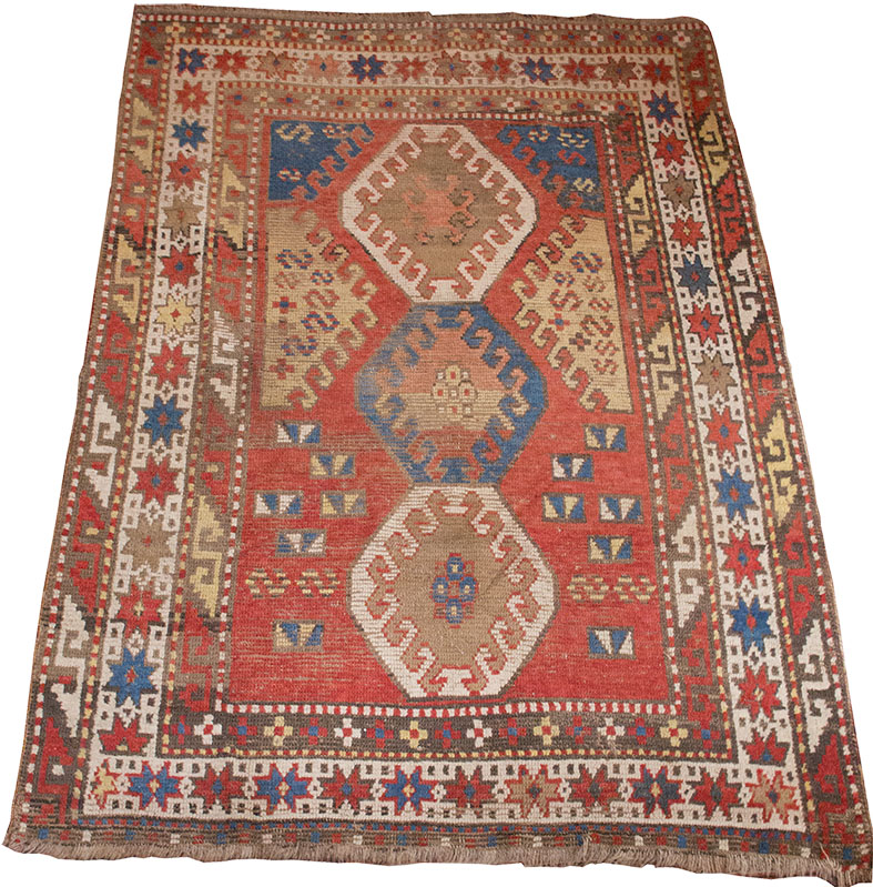 alter Orientalischer Teppich / Old oriental carpethandgeknüpft, ca. 195 cm x 133 cm /
tied by