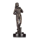 Antoine Louis BARYE (1796-1875)"Junge Frau mit Handtasche"
Skulptur-Volumen, Bronze, H: 31 cm,