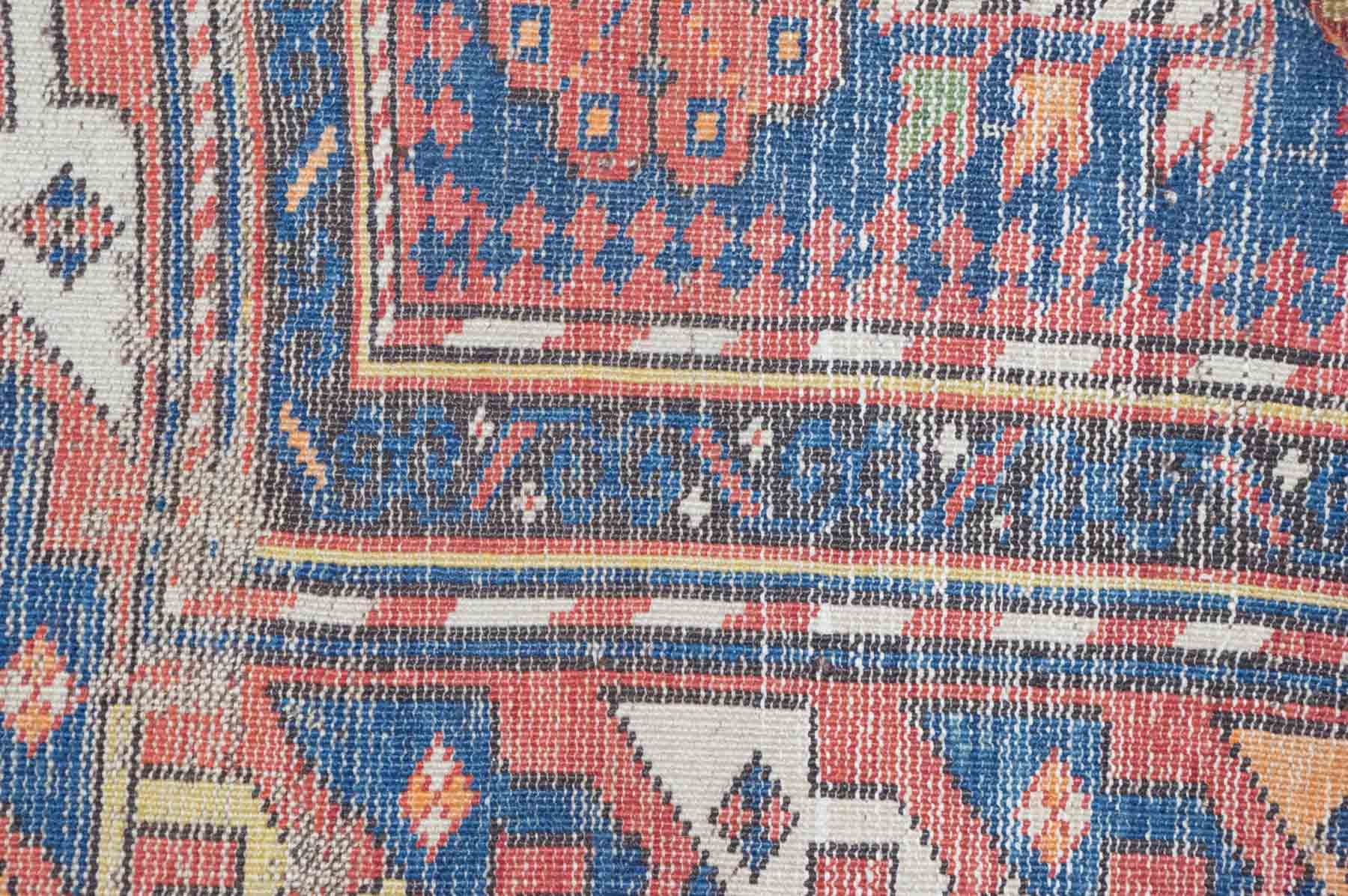 alter Orientalischer Teppich / Old oriental carpethandgeknüpft, ca. 252 cm x 142 cm, etwas - Image 2 of 2