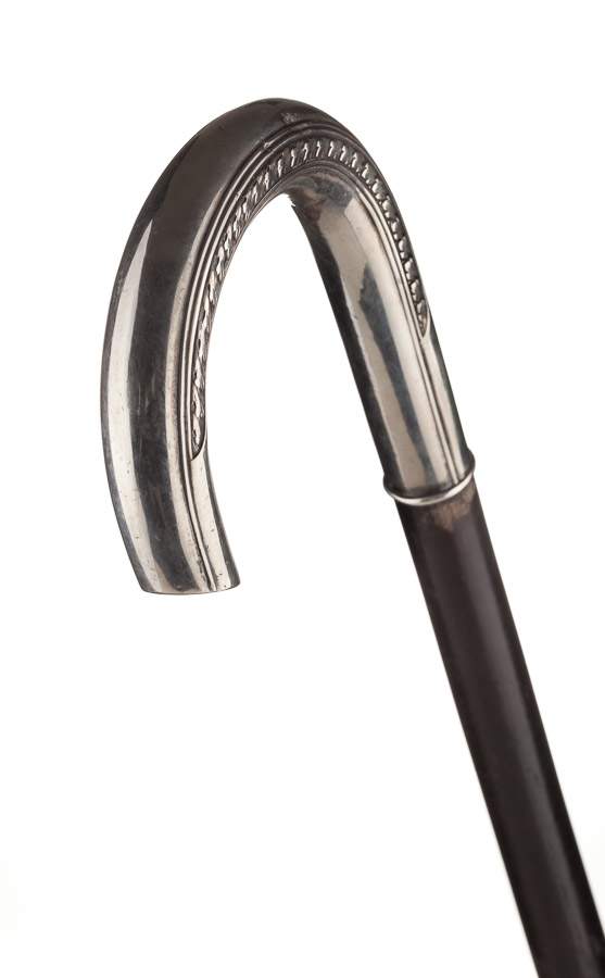 Spazierstock / WalkingstickGriff 800/000 Silber, L: ca. 92 cm / 
handle 800/000 silver, length: c. - Image 3 of 3