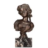 unbekannter Bildhauer des 19./20. Jhd. / Unidentified sculptor 19th/20th century"Portraitbüste einer