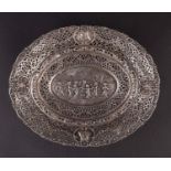 Silberschale um 1860/70 / Silver Bowl, around 1860/70Durchbrochen gearbeitet, florales Dekor, im