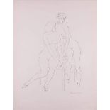 Fritz CREMER (1906-1993)" Sitzende Damenakte"(1962)
Grafik-Multiple, Lithografie, 49,6 cm x 37,7 cm,