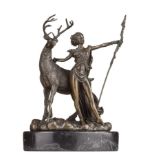 unbekannter Bildhauer des 19./20. Jhd. / Unidentified sculptor 19th/20th century"Jagdgöttin Diana"