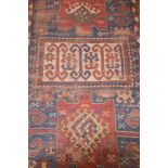 alter Orientalischer Teppich / Old oriental carpethandgeknüpt, ca. 222 cm x 125 cm /
tied by hand,