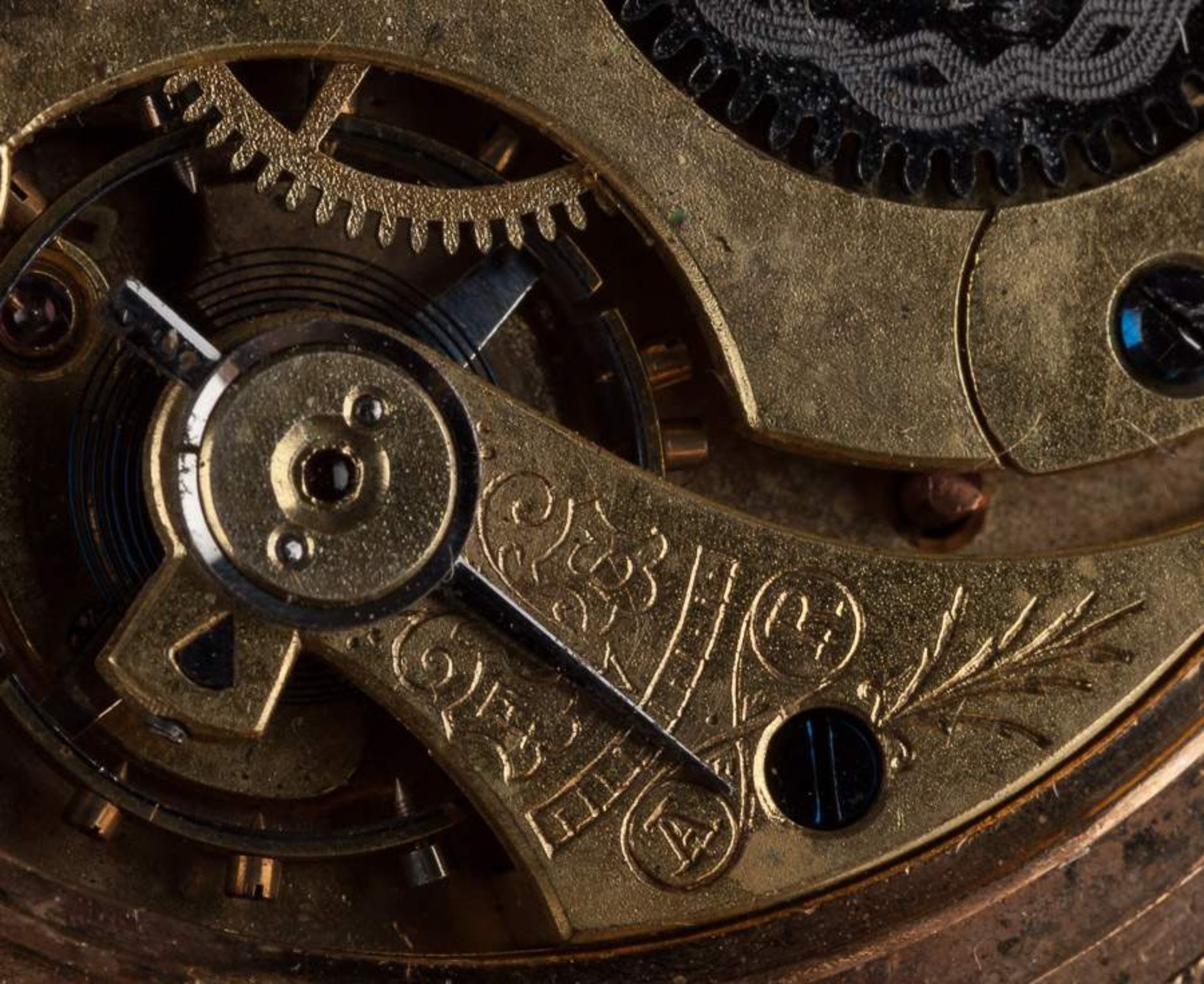 Illinois watch case Co Elgin USAHandaufzug, plated, Zustand 2, um 1915, Ziffern Römisch mit - Bild 5 aus 5