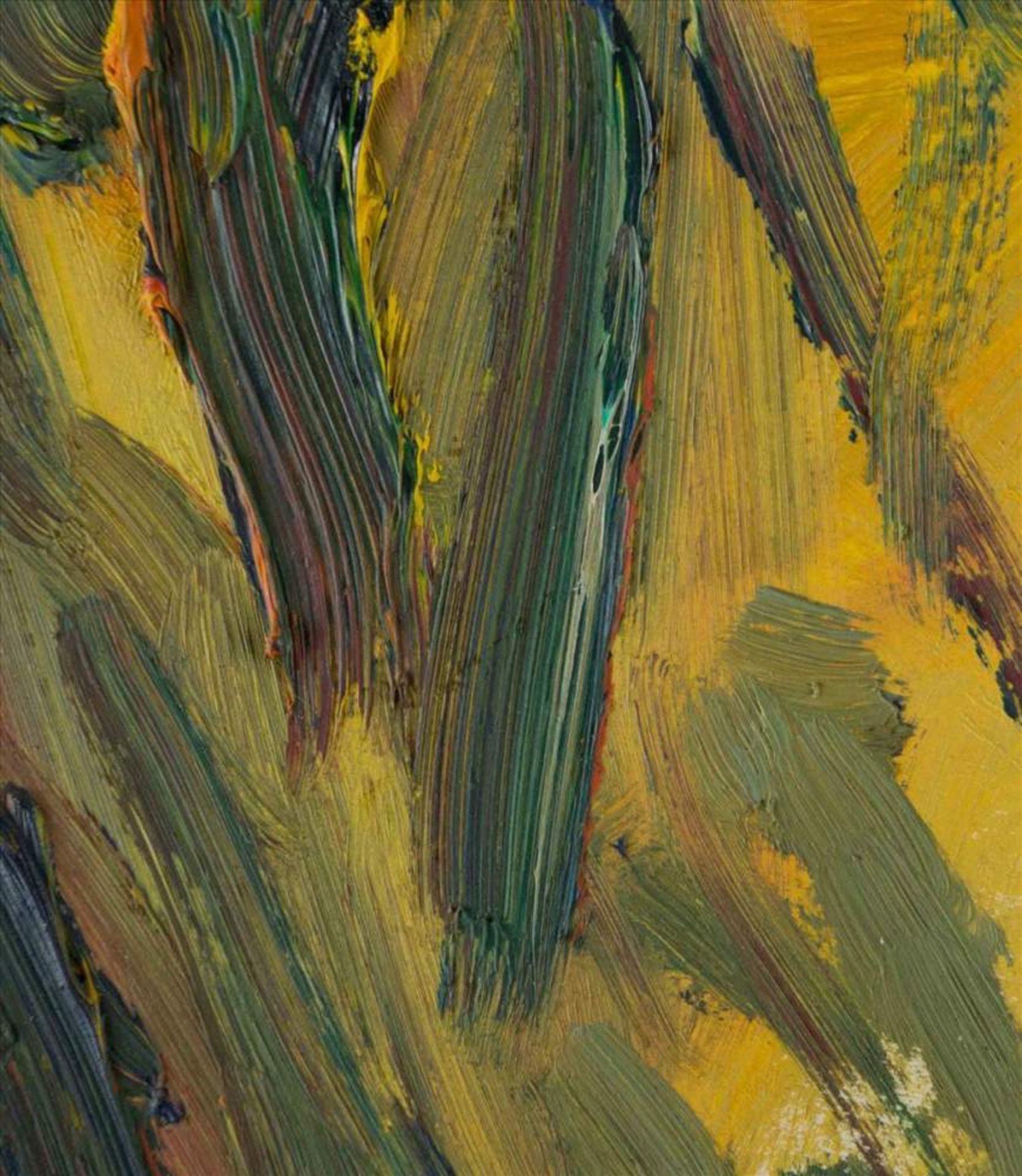 Robert LIEBKNECHT (1903-1994)(Sohn von Karl Liebknecht)"Im Park"Gemälde Öl/Malkarton, 54 cm x 36,5 - Image 3 of 6